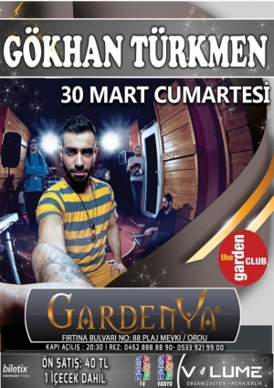 Gökhan Türkmen Ordu Konseri Etkinlik Afişi
