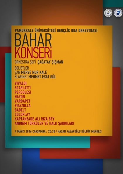 Paü Gençlik Oda Orkestrası Bahar Konseri Etkinlik Afişi