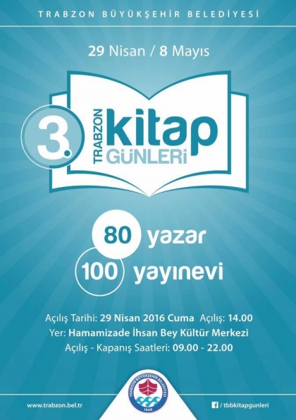 "3.Trabzon Kitap Günleri" Etkinlik Afişi