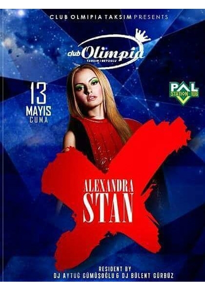 Alexandra Stan Konseri Etkinlik Afişi