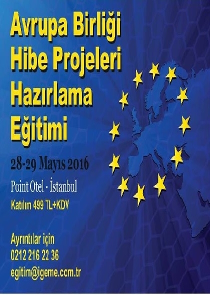 AB Hibe Projeleri Hazırlama Eğitimi Etkinlik Afişi