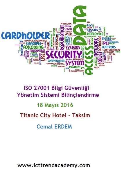 ISO 27001 Bilgi Güvenliği Yönetim Sistemi Bilinçlendirme Eğitimi Etkinlik Afişi