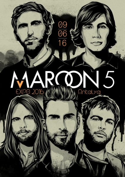 Maroon 5 Antalya Konseri Etkinlik Afişi