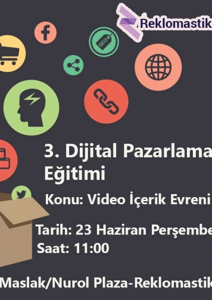 Ücretsiz Dijital Pazarlama Eğitimi Etkinlik Afişi