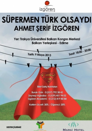 Süpermen Türk Olsaydı - Ahmet Şerif İzgören Etkinlik Afişi