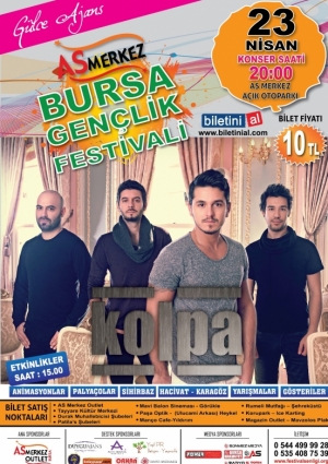 Bursa Gençlik Festivali Etkinlik Afişi