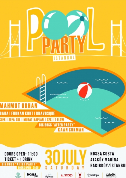 Pool Party Istanbul Etkinlik Afişi