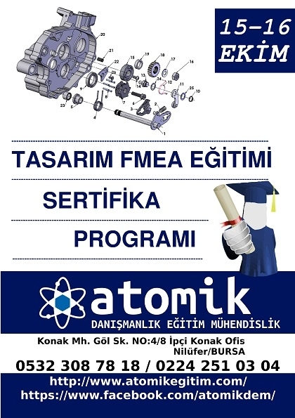 Tasarım FMEA  Eğitimi Etkinlik Afişi