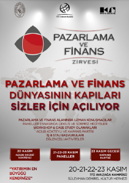 Pazarlama ve Finans Zirvesi Etkinlik Afişi