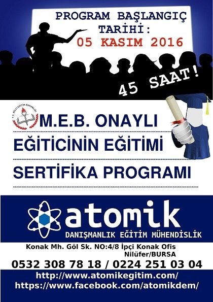 MEB Onaylı Eğiticinin Eğitimi Etkinlik Afişi