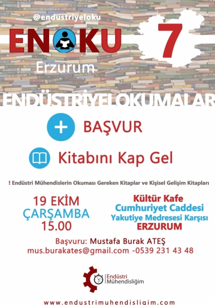 Endüstriyel Okumalar (ENOKU) 7 - ERZURUM Etkinlik Afişi