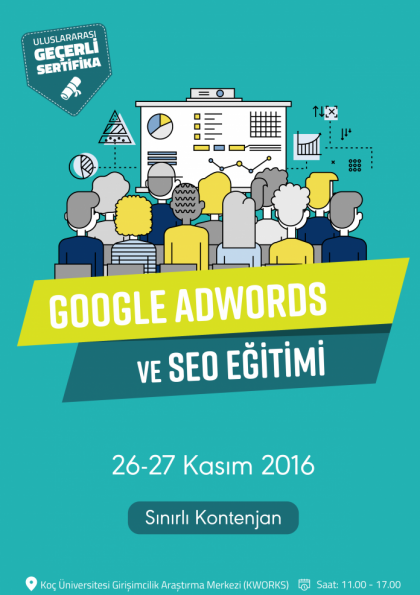 Google AdWords ve SEO Eğitimi Etkinlik Afişi