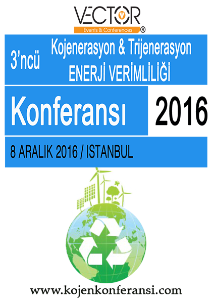 3. KOJENERASYON-TRİJENERASYON İLE ENERJİ VERİMLİLİĞİ KONFERANSI Etkinlik Afişi