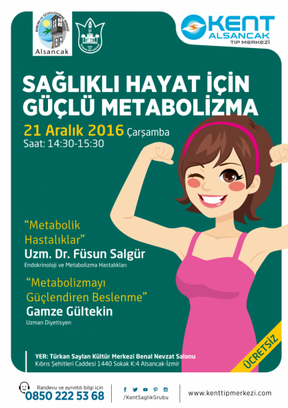 “Sağlıklı Bir Hayat İçin Güçlü Metabolizma” Semineri Etkinlik Afişi