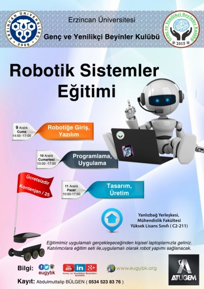 ROBOTİK SİSTEMLER EĞİTİMİ Etkinlik Afişi