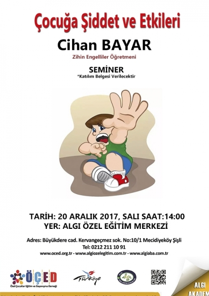 Çocuğa Şiddet ve Etkileri - Seminer Etkinlik Afişi