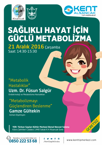 “Sağlıklı Bir Hayat İçin Güçlü Metabolizma" Etkinlik Afişi