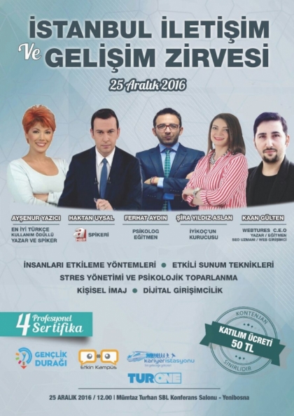 İstanbul İletişim Ve Gelişim Zirvesi Etkinlik Afişi