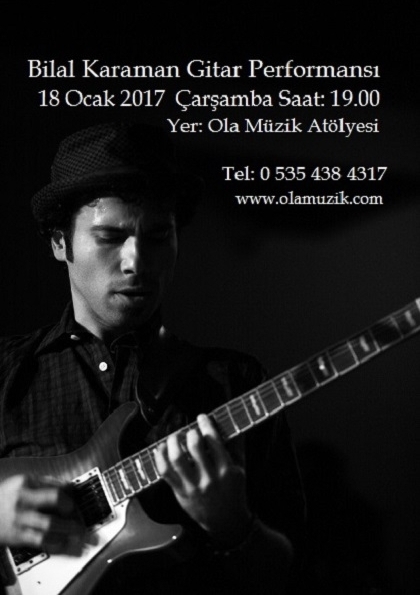 Bilal Karaman Gitar Performansı Etkinlik Afişi