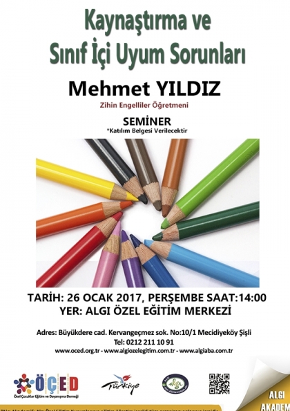 Kaynaştırma ve Sınıf İçi Uyum Sorunları – Seminer Etkinlik Afişi