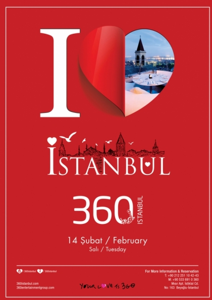 14th February Valentine's Day - 360 Istanbul - Etkinlik Afişi