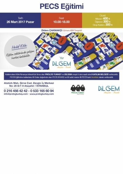 PECS Eğitimi Etkinlik Afişi