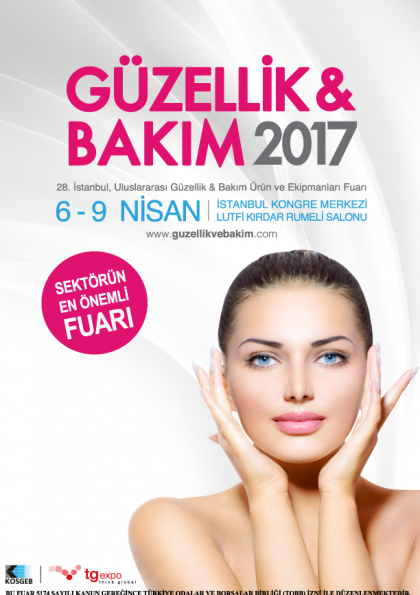 Güzellik&Bakım 2017 Fuarı Etkinlik Afişi