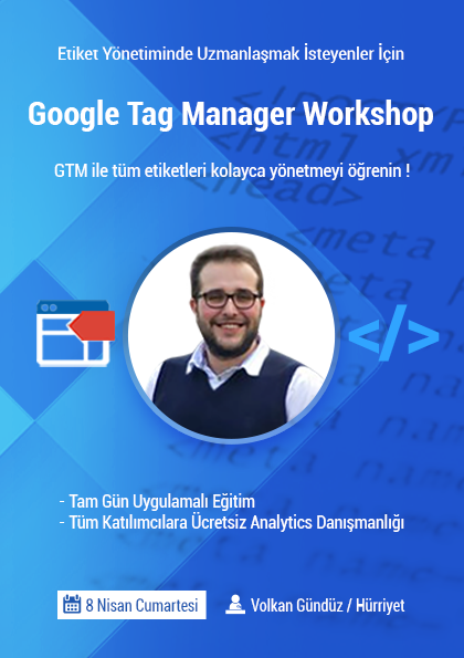 Google Tag Manager Workshop Etkinlik Afişi