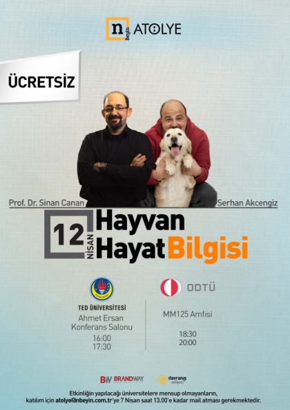 Hayvan / Hayat Bilgisi - ODTÜ Etkinlik Afişi