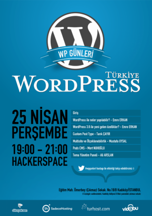 WordPress Günleri Semineri Etkinlik Afişi