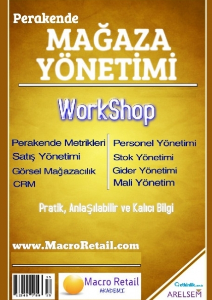 Perakende Mağaza Yönetimi WorkShop Etkinlik Afişi