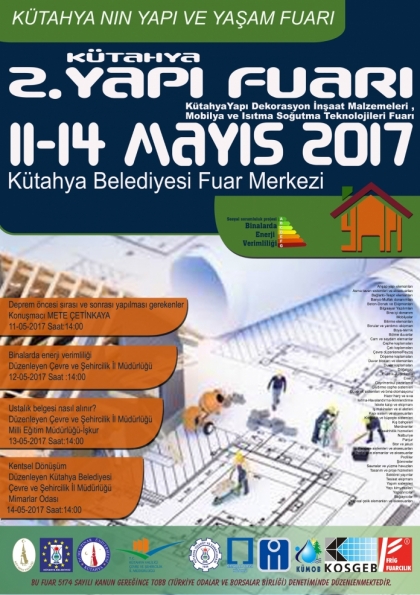 Kütahya 2.Yapı Fuarı Etkinlik Afişi