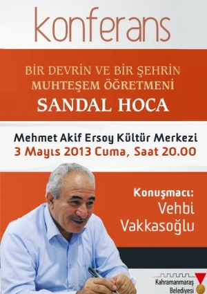 Sandal Hoca Konferansı Etkinlik Afişi