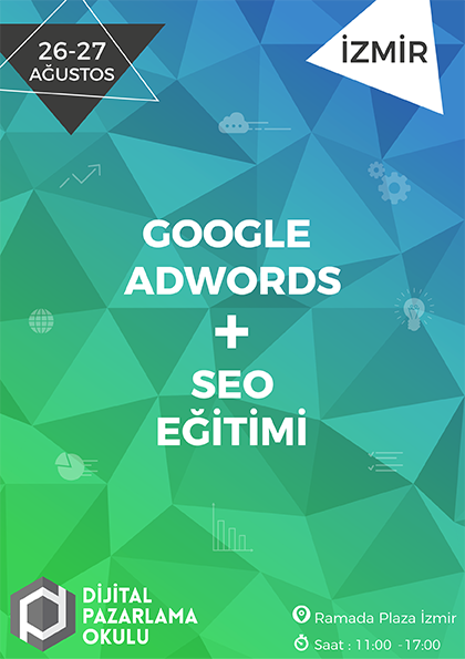 Google AdWords ve SEO Eğitimi [İZMİR] Etkinlik Afişi