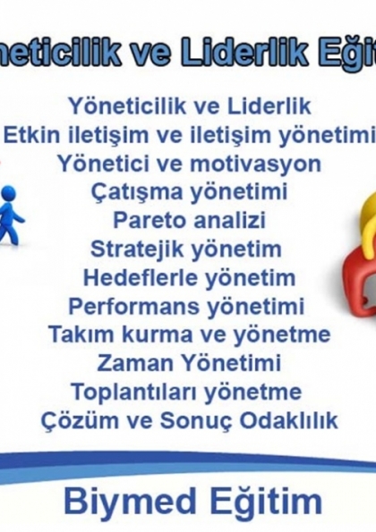 Yöneticilik ve Liderlik Eğitimi Etkinlik Afişi