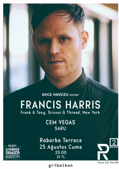 Gece Havuzu: Francis Harris (Scissor & Thread, New York) Etkinlik Afişi