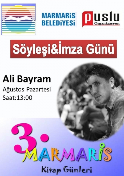 Ali Bayram 3.Marmaris Kitap Günleri Etkinlik Afişi