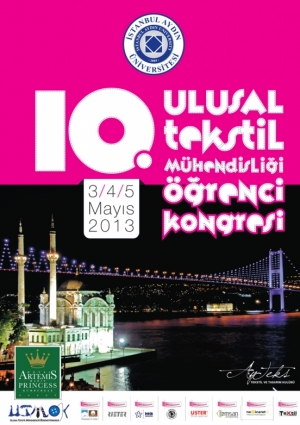 10. Ulusal Tekstil Mühendisliği Öğrenci Kongresi Etkinlik Afişi