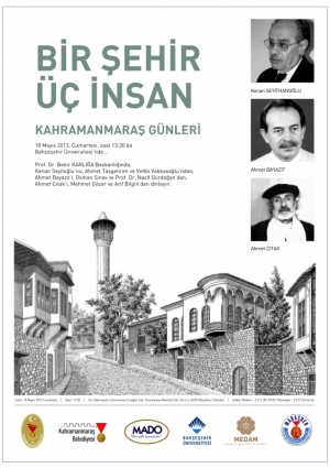 Bir Şehir Üç İnsan Etkinlik Afişi