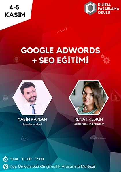 Google AdWords ve SEO Eğitimi Etkinlik Afişi