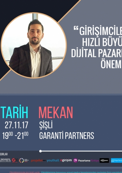 Girişimciler İçin Hızlı Büyümede Dijital Pazarlamanın Önemi Etkinlik Afişi