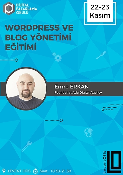 WordPress ve Blog Yönetimi Eğitimi Etkinlik Afişi