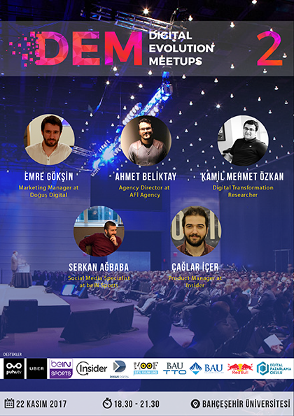 Digital Evolution Meetups (DEM) #2 Etkinlik Afişi