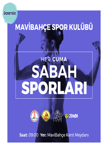 MaviBahçe Spor Kulübü ile Sabah Sporları Etkinlik Afişi