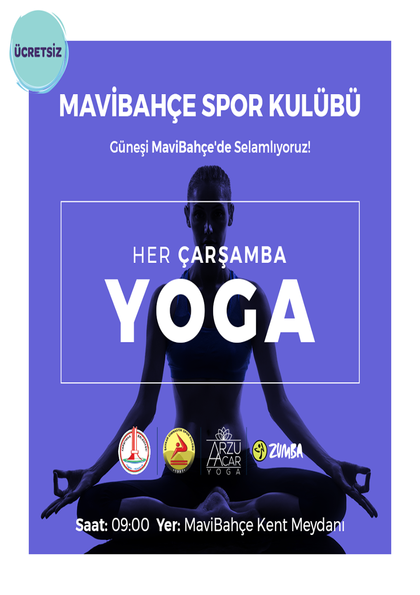 MaviBahçe Spor Kulübü ile Yoga Etkinlik Afişi