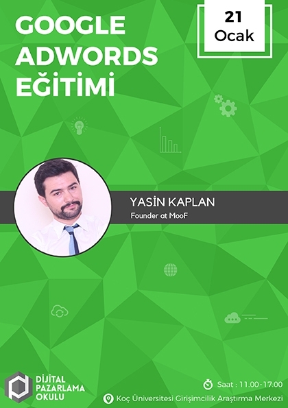 Google AdWords Eğitimi Etkinlik Afişi