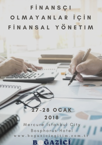 Finansçı Olmayanlar İçin Finansal Yönetim Etkinlik Afişi