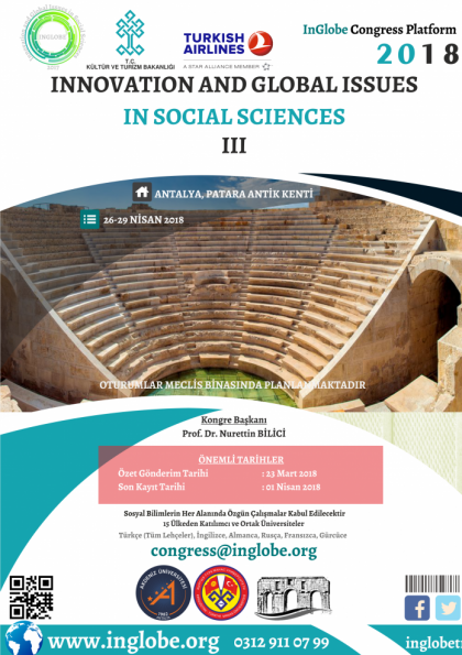 Innovation and Global Issues in Social Sciences III Etkinlik Afişi