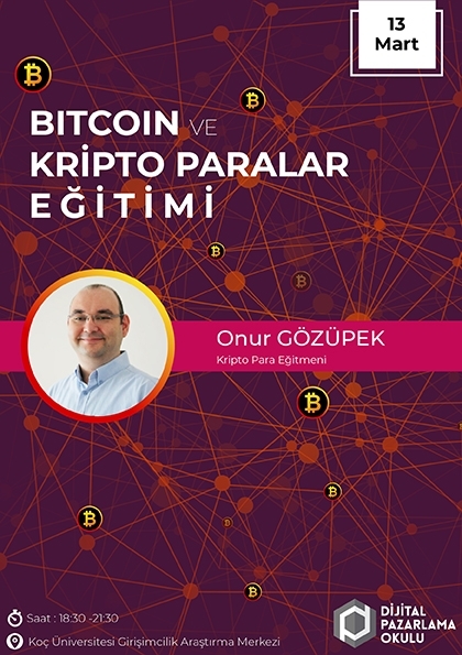 Bitcoin ve Kripto Paralar Eğitimi Etkinlik Afişi