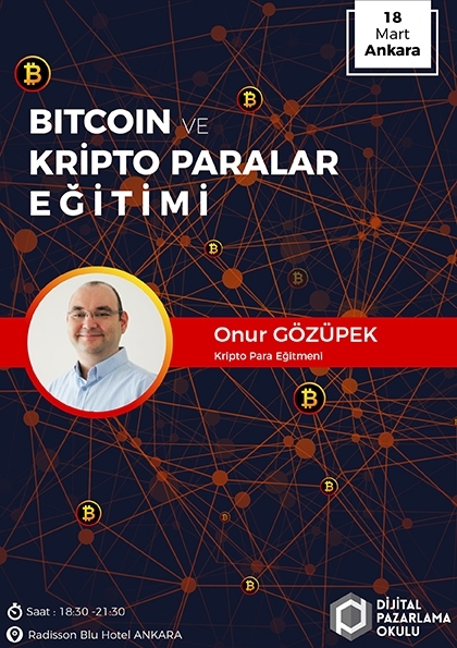 Bitcoin ve Kripto Paralar Eğitimi [ANKARA] Etkinlik Afişi